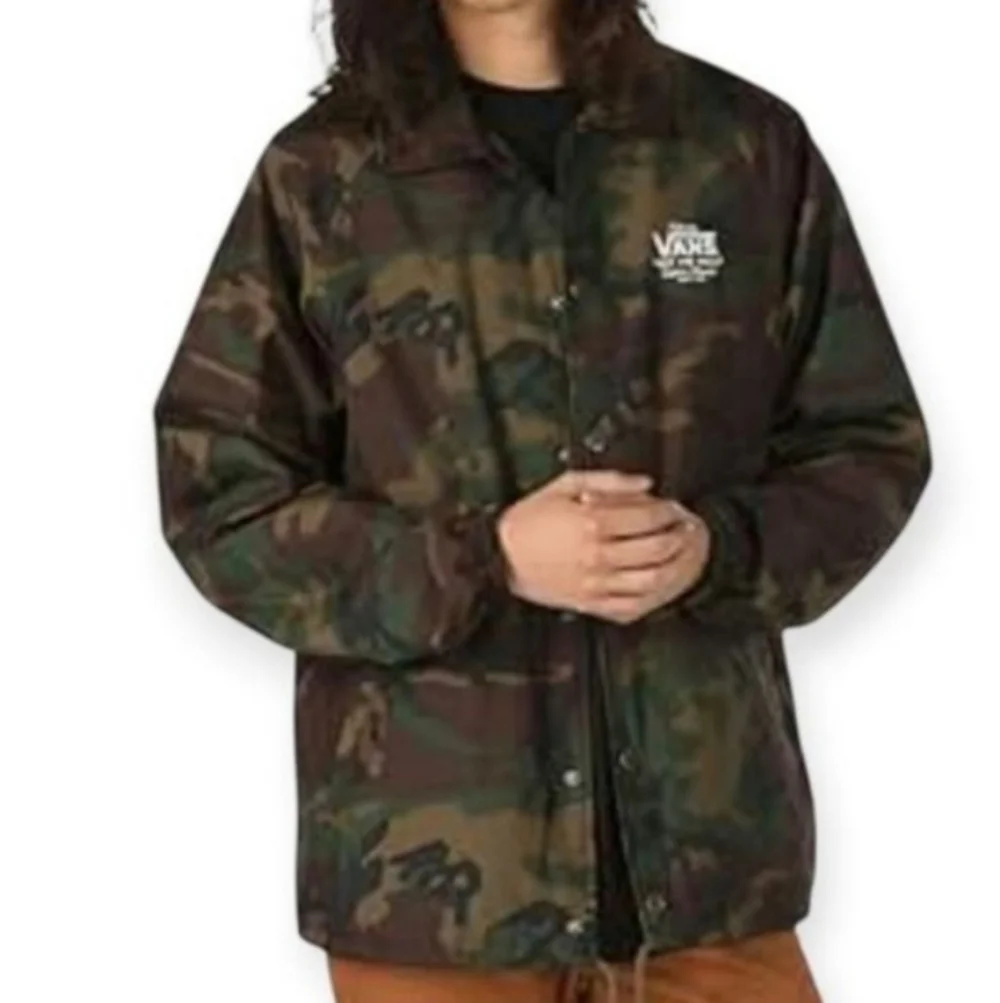 Vans Boys Green Camouflage Field Jacket Sz.YL EUC.